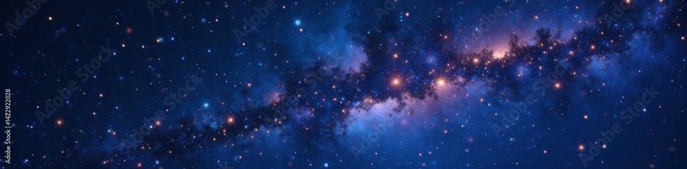 Sparkling stars on a dark canvas of night sky, stars, cosmic, space Sparkling stars on a dark canvas of night sky, stars, cosmic, space