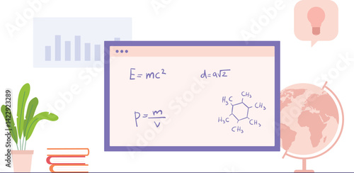 Classroom Board With Mathematical Theory