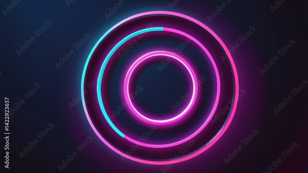 3D render modern background with the neon lights extracts 3D render modern background with the neon lights extracts