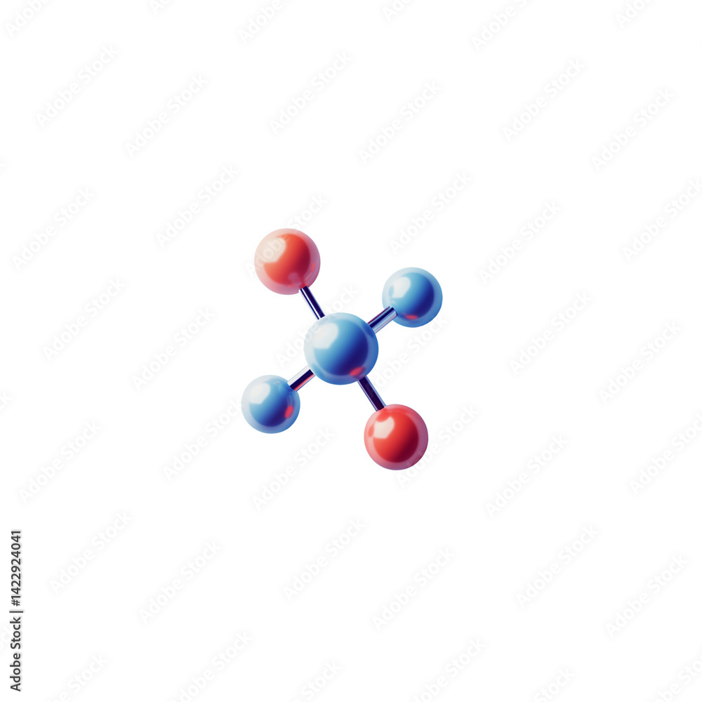 My Vegas is a classic blue and red 3D illustration of a carbon monoxide molecule on a white background My Vegas is a classic blue and red 3D illustration of a carbon monoxide molecule on a white background