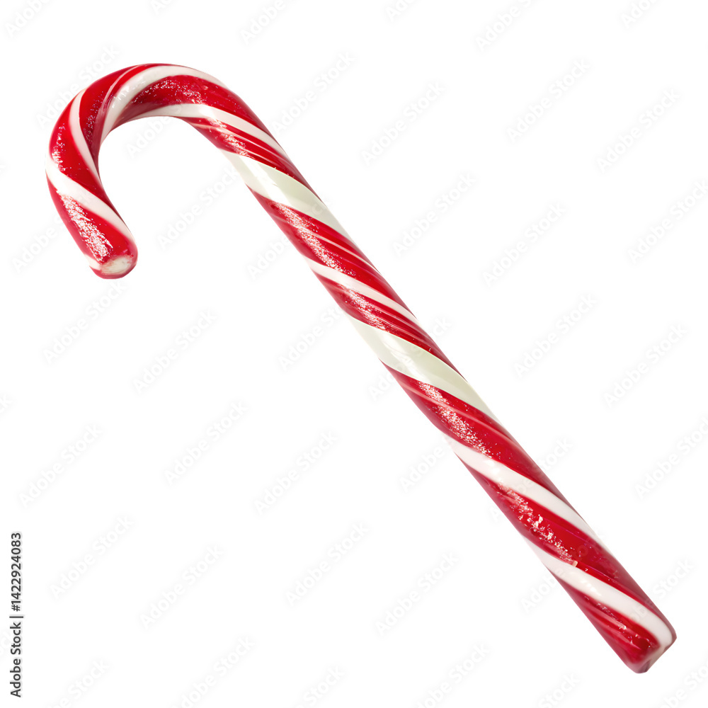 Fototapeta premium Candy cane isolated on transparent background