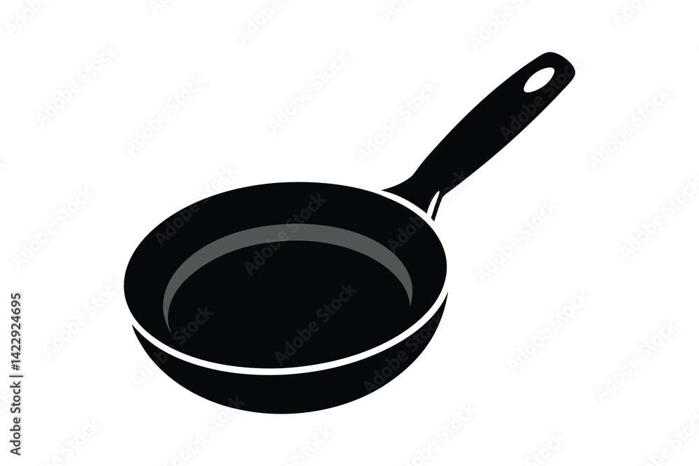 Frying pan icon vector illustration isolated on white background Frying pan icon vector illustration isolated on white background
