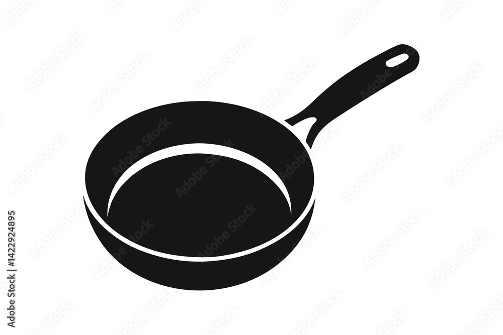 Frying pan icon vector illustration isolated on white background Frying pan icon vector illustration isolated on white background