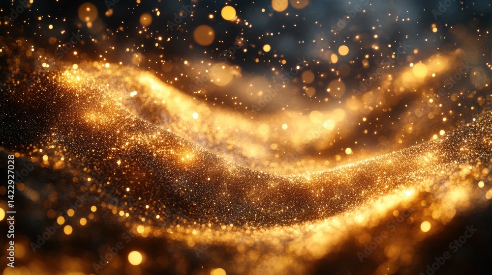 luxurious gold lights falling in an abstract gala texture - photo for design luxurious gold lights falling in an abstract gala texture - photo for design