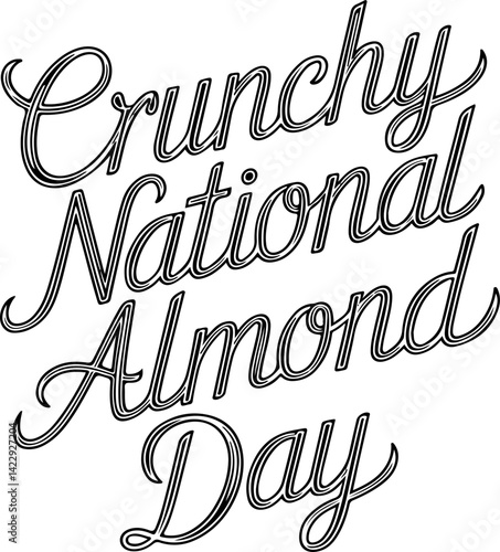 Crunchy National Almond Day Graphic