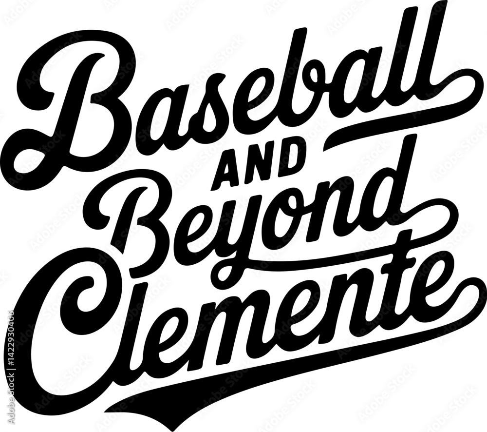 Fototapeta premium Baseball and Beyond Clemente.