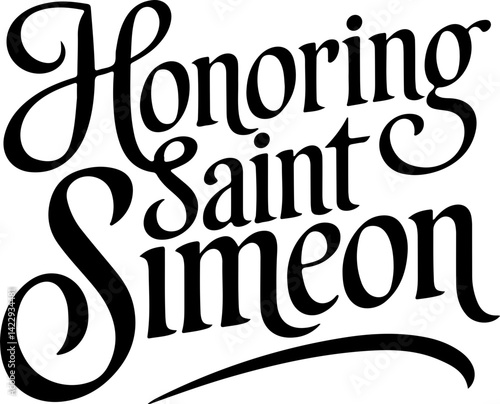 Honoring Saint Simeon.