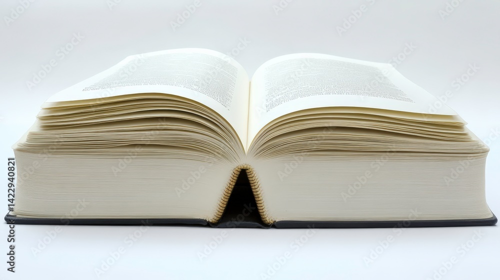 Open Book on White Background for Creative Use Open Book on White Background for Creative Use