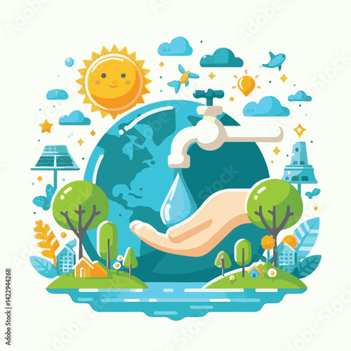 nature, environment, planet, earth, save, ecology, environmental, awareness, concept, conservation, drop, life, global, day, clean, background, liquid, green, water, natural, world, energy, health, pl