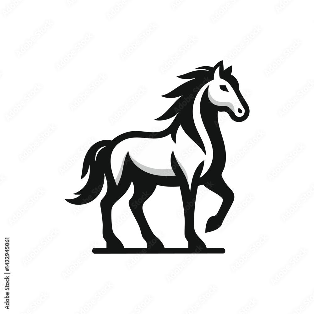 simple horse logo vector illustration simple horse logo vector illustration