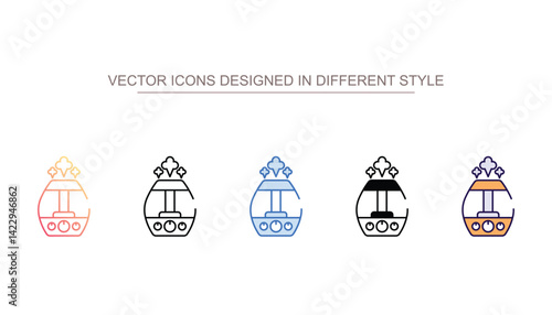 Humidifier icon design with white background stock illustration