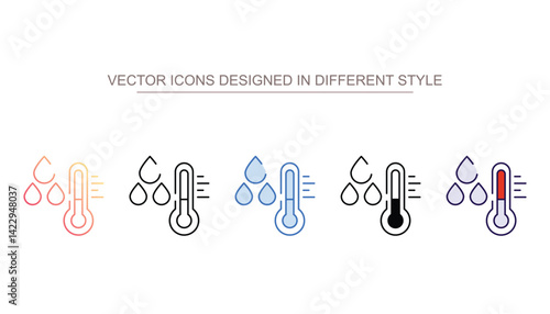 Condesation icon design with white background stock illustration