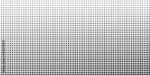 Dotted halftone gradient texture. Vanishing polka dot background. Repeating dots gradation abstract