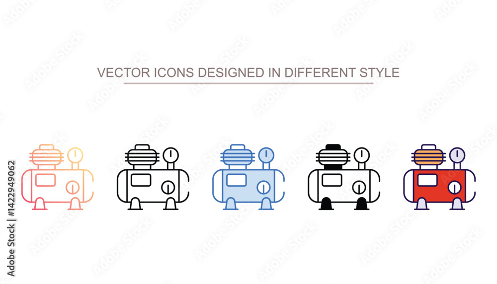 Compressor icon design with white background stock illustration Compressor icon design with white background stock illustration