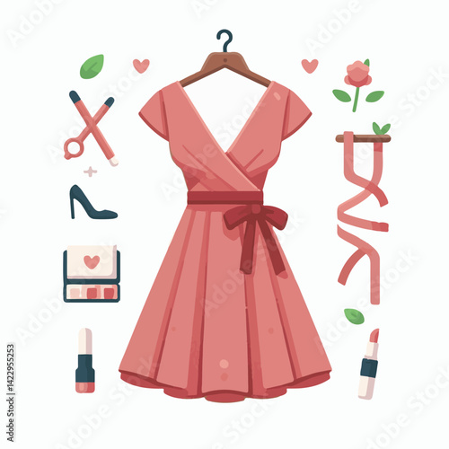 fashion, vector, apparel, design, dress, drawing, garment, style, pattern, wear, textile, clothes, illustration, female, fashionable, sketch, silhouette, template, fabric, woman, collection, trendy, w