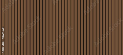  Brown wooden acoustic panels wall texture. Vector Illustration.