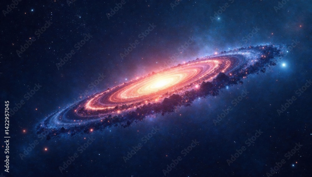 Galaxy panorama with stars and space dust in vast darkness, galaxy, night sky, universe Galaxy panorama with stars and space dust in vast darkness, galaxy, night sky, universe
