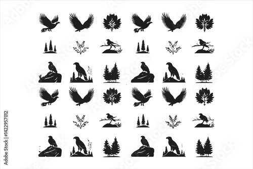 Eagle silhouette 