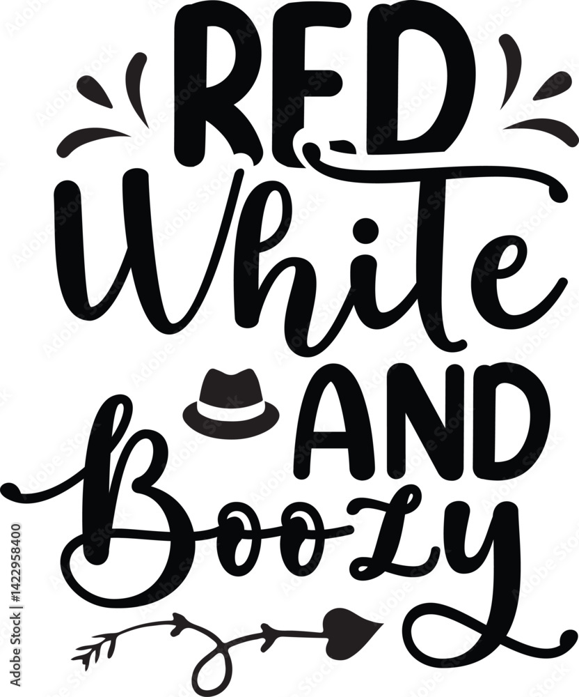 4th of July Typography SVG Design 4th of July Typography SVG Design