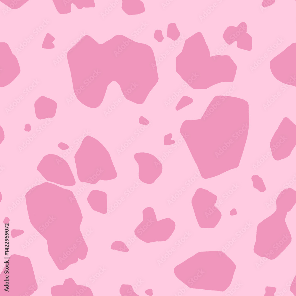Seamless Pink Cow Print Pattern – Y2K Animal Print for Apparel, Phone Case, Stationery, Home Decor, Kawaii Textile, Abstract Cute Spots All-Over Repeat Design Seamless Pink Cow Print Pattern – Y2K Animal Print for Apparel, Phone Case, Stationery, Home Decor, Kawaii Textile, Abstract Cute Spots All-Over Repeat Design