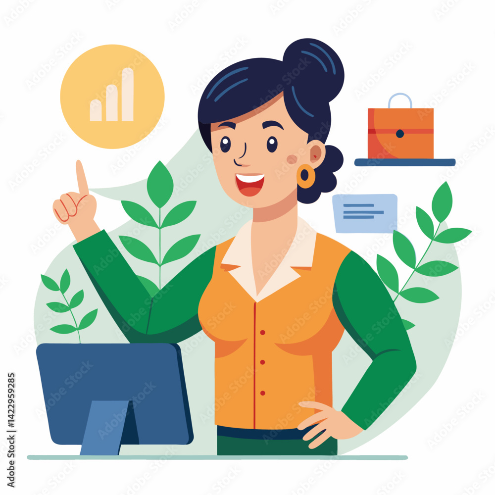 happy woman tells secret by putting palm to mouth
