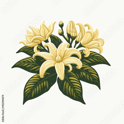 plant, blossom, nature, flora, bloom, aromatherapy, flower, natural, aroma, yellow, leaf, tropical, beauty, cananga, perfume, green, isolated, botanical, background, spa, essential, fragrance, organic