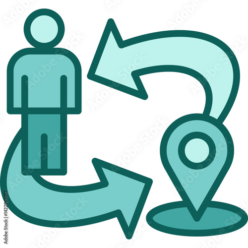 Position solid icon