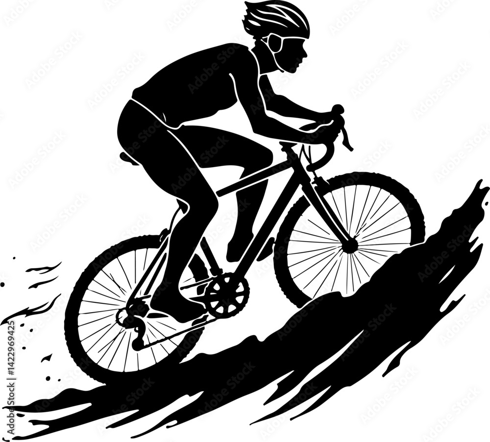 Naklejka premium mountain Camping and Outdoor Adventure Icons vector 