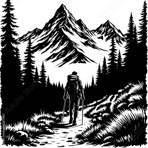 Adventure Outdoor Silhouette Vector Bundle | Hiking, Biking, Off-road & Vanlife SVG Pack