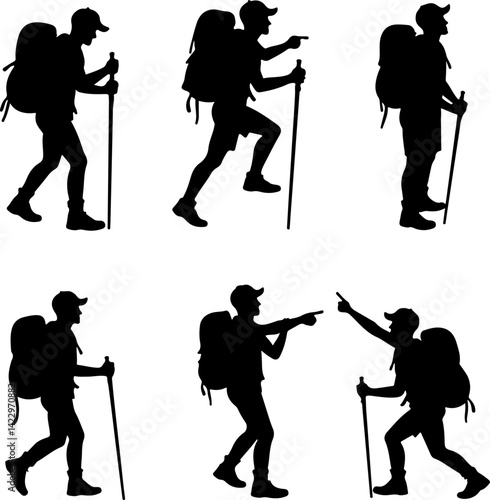 Adventure Outdoor Silhouette Vector Bundle | Hiking, Biking, Off-road & Vanlife SVG Pack