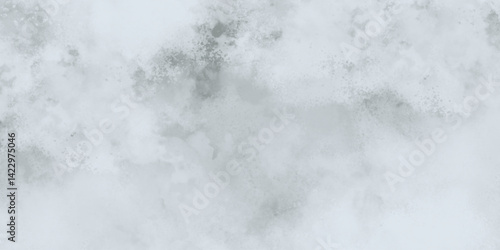 Abstract texture composed of gentle white and light gray cloudy formations, creating a foggy, atmospheric effect. Harsh lines or edges, only seamless blending, creating a tranquil, dreamlike backgroun