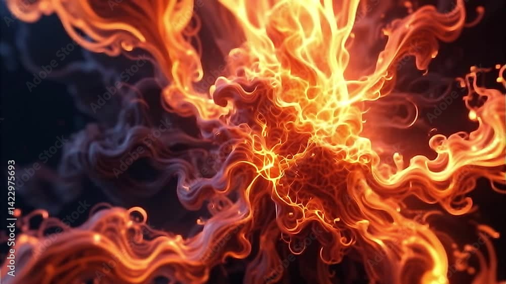 Psychedelic fire dolly in camera Psychedelic fire dolly in camera