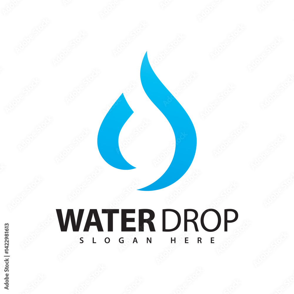 Water drop logo vector icon and symbol Water drop logo vector icon and symbol