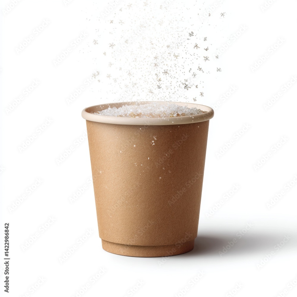 Sugar Burst: Disposable Cup with Exploding Sweetness Sugar Burst: Disposable Cup with Exploding Sweetness