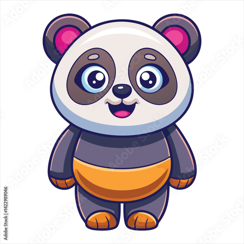 Cute panda vector