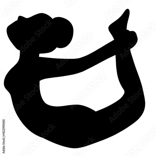 Woman in yoga pose 