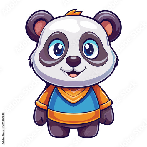 Cute panda vector