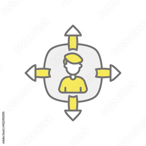 Versatile icon vector stock illustration