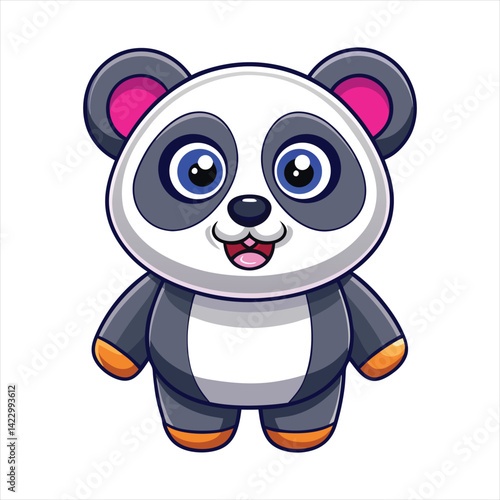 Cute panda vector