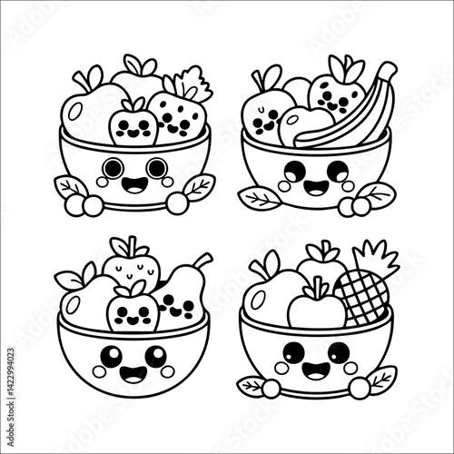 set of cakes and sweets