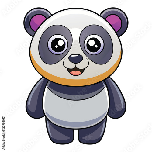 Cute panda vector
