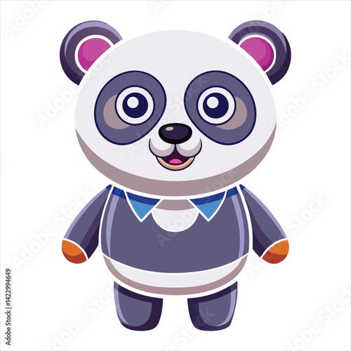 Cute panda vector