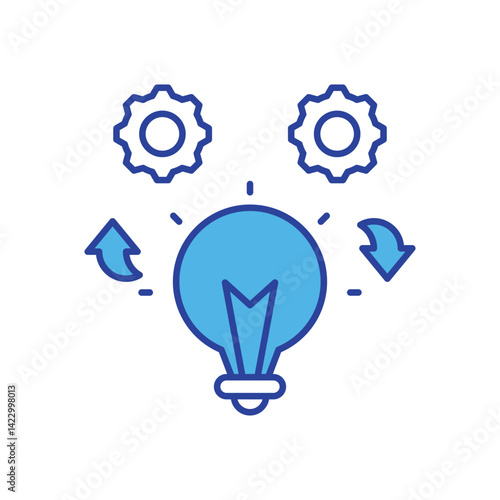 Process Improvement icon vector stock illustration