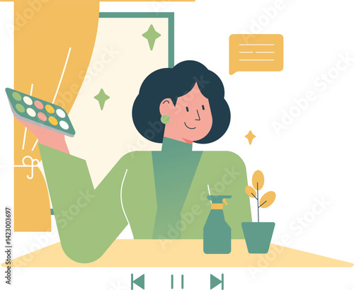Social Influencer Making Video Content