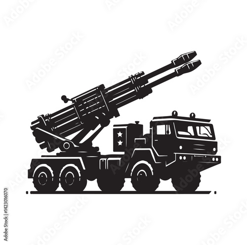 Asphalt Roller silhouette vector illustration

