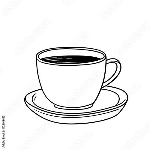 Cup of tea beverage saucer coffee.