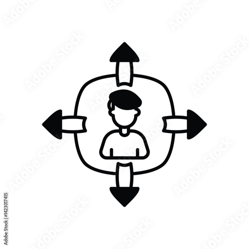 Versatile icon vector stock illustration