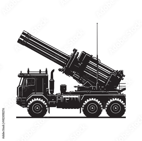 Asphalt Roller silhouette vector illustration
