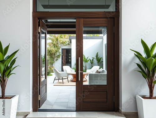 entrance to the house