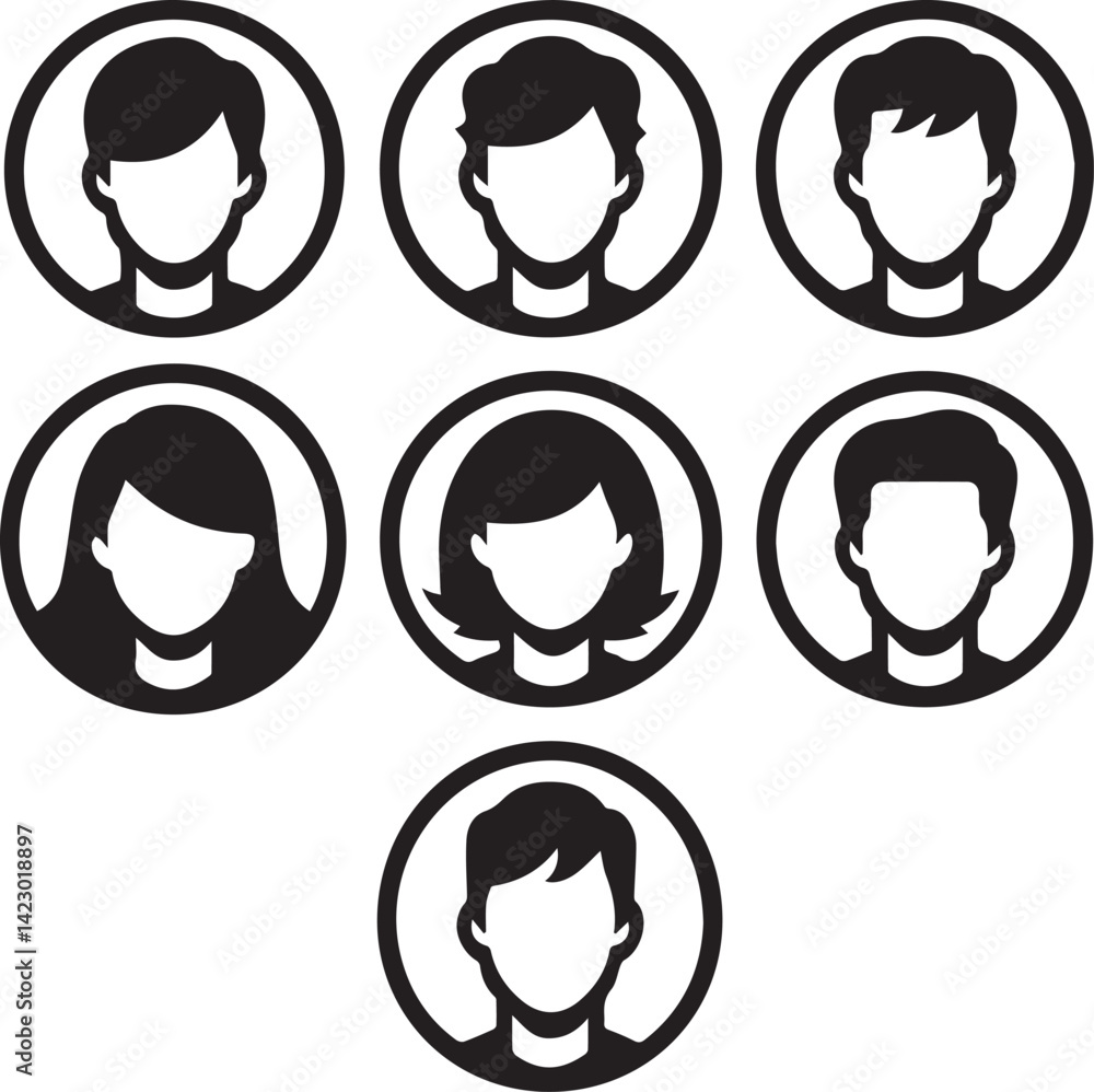 Avatar icon set Avatar icon set